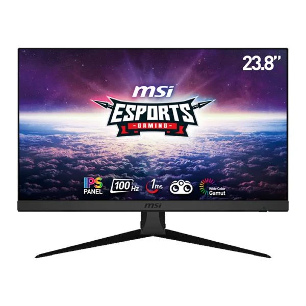 MONITOR 24 PULG MSI G2412V 1920 x 1080 FH 100HZ 1MS PANEL IPS HDMI DISPLAY PORT ADAPTIVE SYNC 9S6-3BB71T-002