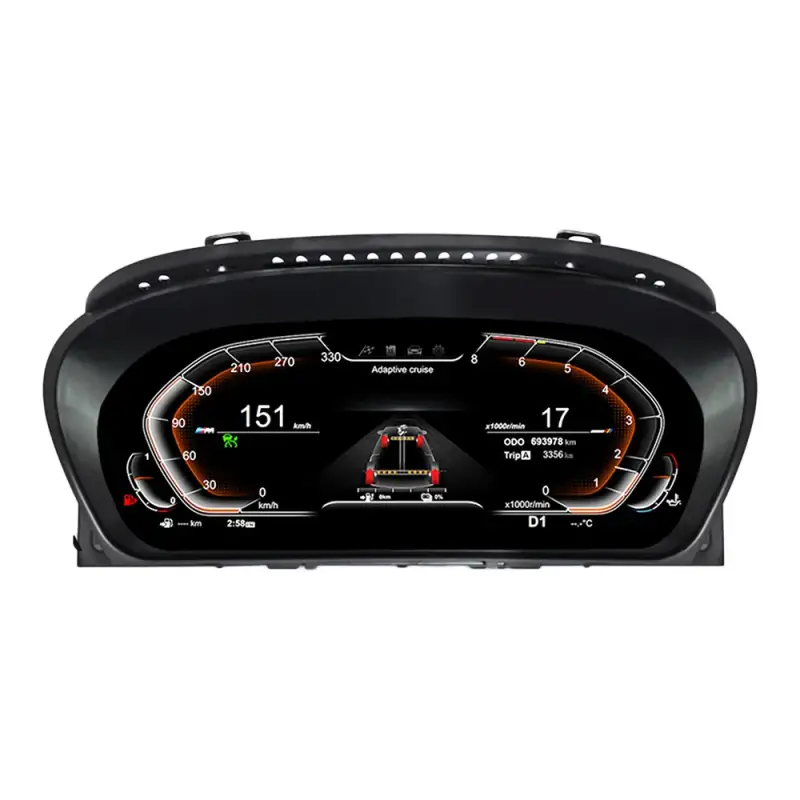 BMW 5 Series E60/E61/E63/E64 (2003–2009) – Wirtualny Kokpit 12,3" LCD FIS | Cyfrowa Deska Zegarów CCC/CIC