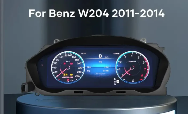 Mercedes C-Class W204 (2011–2014) NTG 4.5 – Wirtualny Kokpit 12,3" LCD FIS | Cyfrowa Deska Zegarów Premium