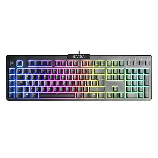 TECLADO GAMING RGB EVGA Z12 MEMBRANA ALÁMBRICO USB ESPAÑOL 834-W0-12SP-K2 NEGRO