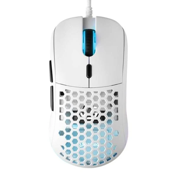 MOUSE GAMING RGB SHARKOON LIGHT 180 ALÁMBRICO USB 12000 DPI 4044951031092 BLANCO