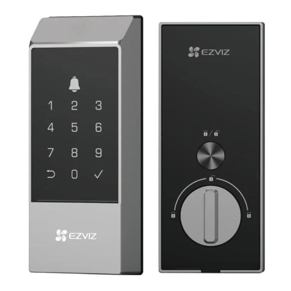 CERRADURA INTELIGENTE EZVIZ CS-DL04-R100 CODIGO HUELLA RFID WIFI 2.4 GHZ APP 310500562 NEGRO