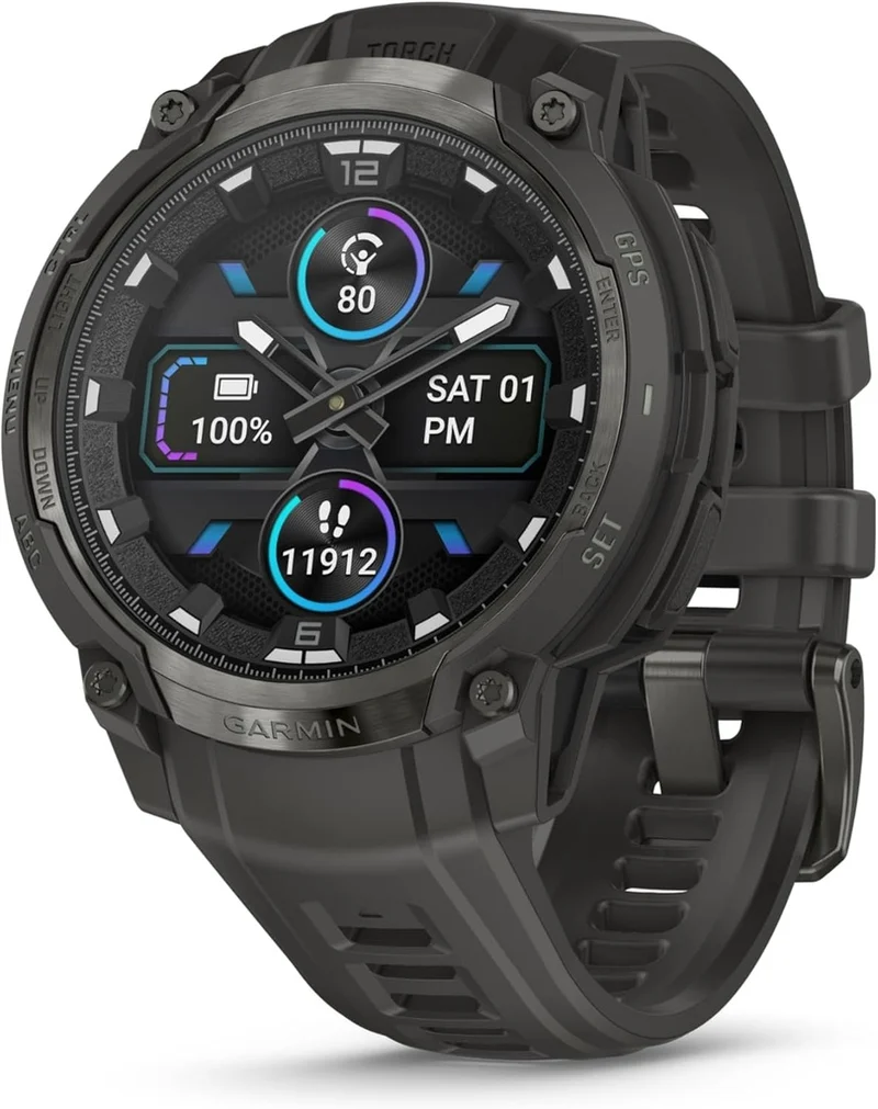 Reloj inteligente GARMIN Instinct® Crossover AMOLED Carbón