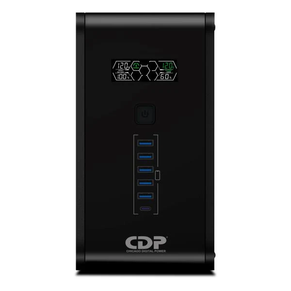 UPS CDP R-SMART751 750VA 350W UPS LINEA INTERACTIVA 120VAC AVR 10 TOMAS NEGRO