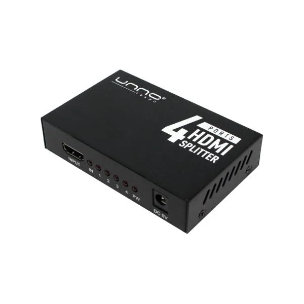 Splitter HDMI 4K 4 Puertos Unno Tekno HB1205BK