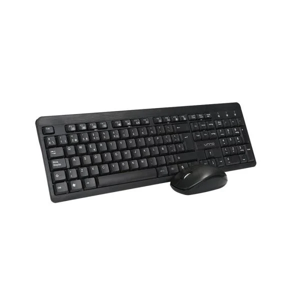 Teclado y Mouse UNNO TEKNO Klass Inalambrico Español Negro KB6741BK