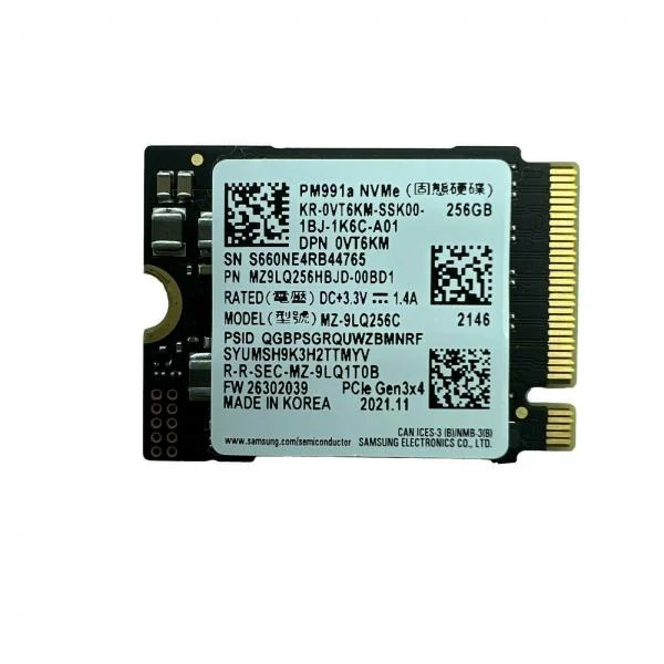 SSD 256GB Samsung PM991A M.2 NVMe PCIe
