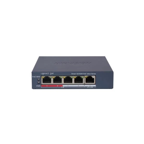 Switch Hikvision Smart PoE 5 Puertos DS-3E1105P-EI/MV2