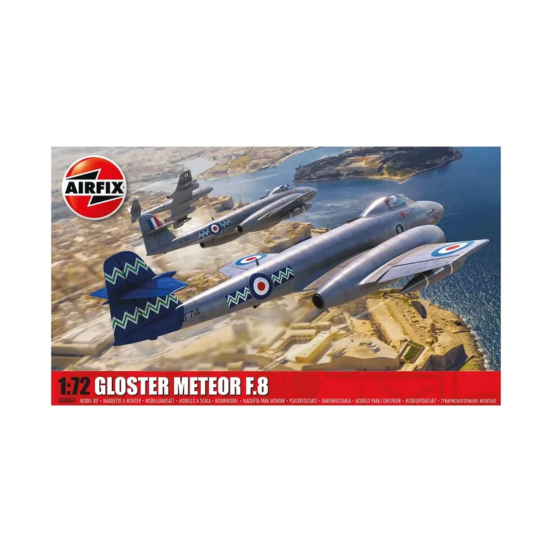 Airfix 1/72 Gloster Meteor F.8 Jet Scaled Plastic Model Kit
