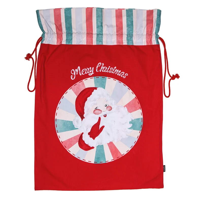Ladelle Kid's Recycled Cotton Festive/Christmas Santa Sack 60x80cm