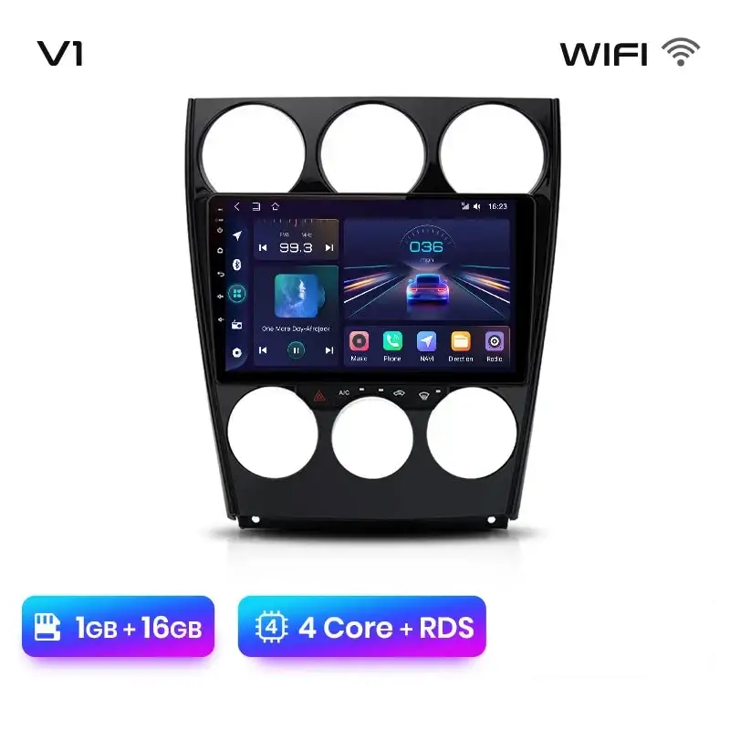 Radio Android do Mazda 6 (2004-2007) CarPlay Android Auto 4G WiFi GPS DSP