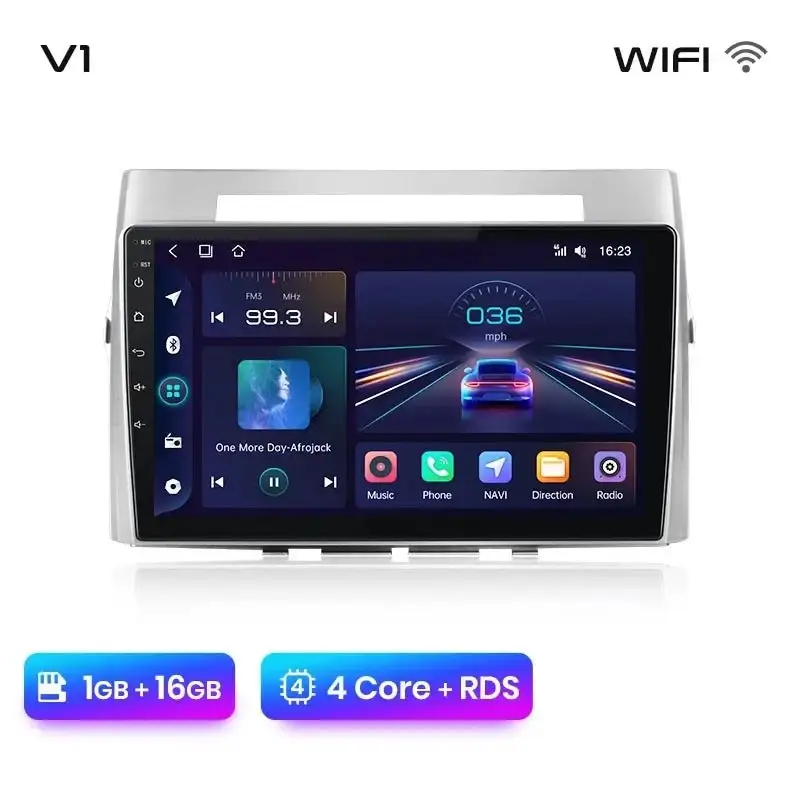 Radio Android do Toyota Corolla Verso (2004-2009) CarPlay Android Auto 4G WiFi GPS DSP