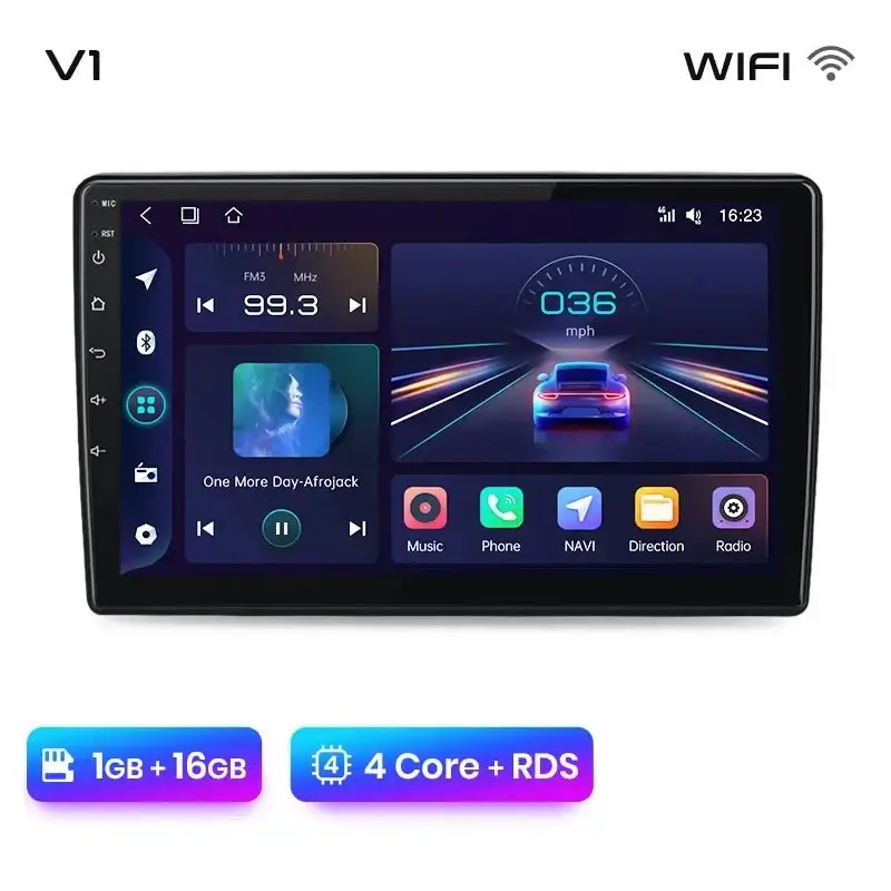 Radio Android do Fiat 500L (2012-2017) CarPlay Android Auto 4G WiFi GPS DSP