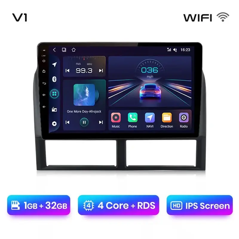 Radio Android do Jeep Grand Cherokee WJ (1998-2004) CarPlay Android Auto 4G WiFi GPS DSP
