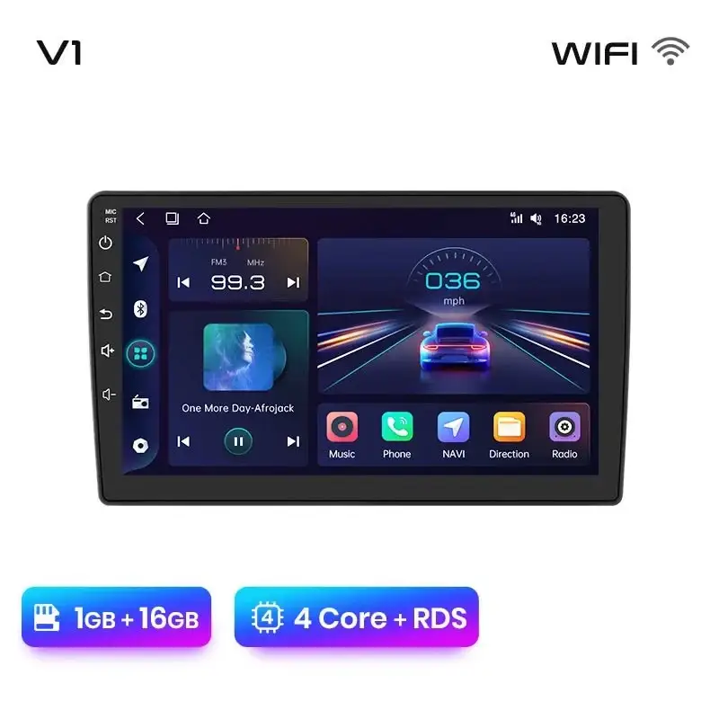 Radio Android do Peugeot 407 (2004-2011) CarPlay Android Auto 4G WiFi GPS DSP