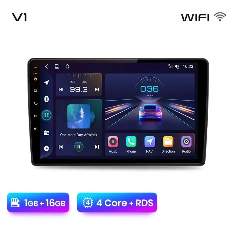 Radio Android do Skoda Fabia II (2007-2014) CarPlay Android Auto 4G WiFi GPS DSP