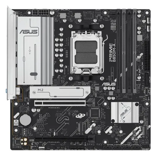 TARJETA MADRE ASUS PRIME B850M-A AM5 MICRO-ATX DDR5 90MB1LQ0-M0EAY0 NEGRO/BLANCO