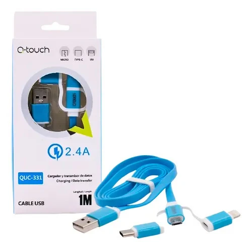 Cable Lightning Belkin para iPhone 1.2m 2.4A Azul