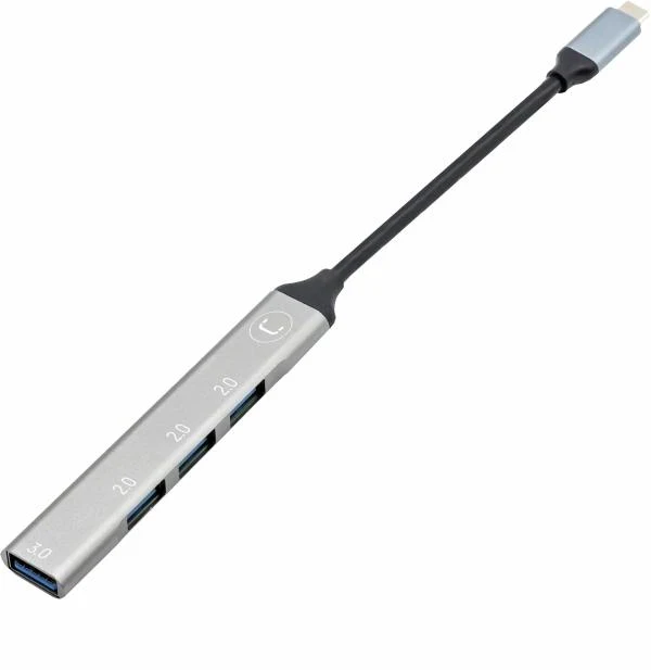 Hub USB-C Unno Tekno 4 Puertos HB1013SV
