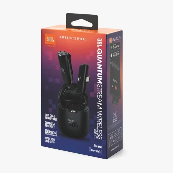 Microfono Inalambrico JBL Quantum Stream Wireless USB-C Negro JBLSTRMWLUSBCBLKAM