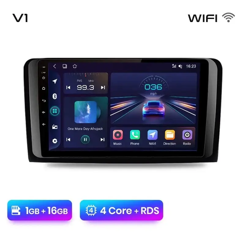 Radio Android do Mercedes-Benz ML W164 GL X164 CarPlay Android Auto 4G WiFi GPS DSP