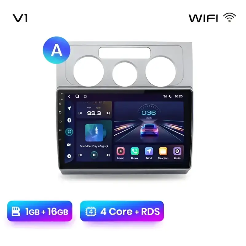 Radio Android do Volkswagen VW Touran I (2003-2010) CarPlay Android Auto 4G WiFi GPS DSP