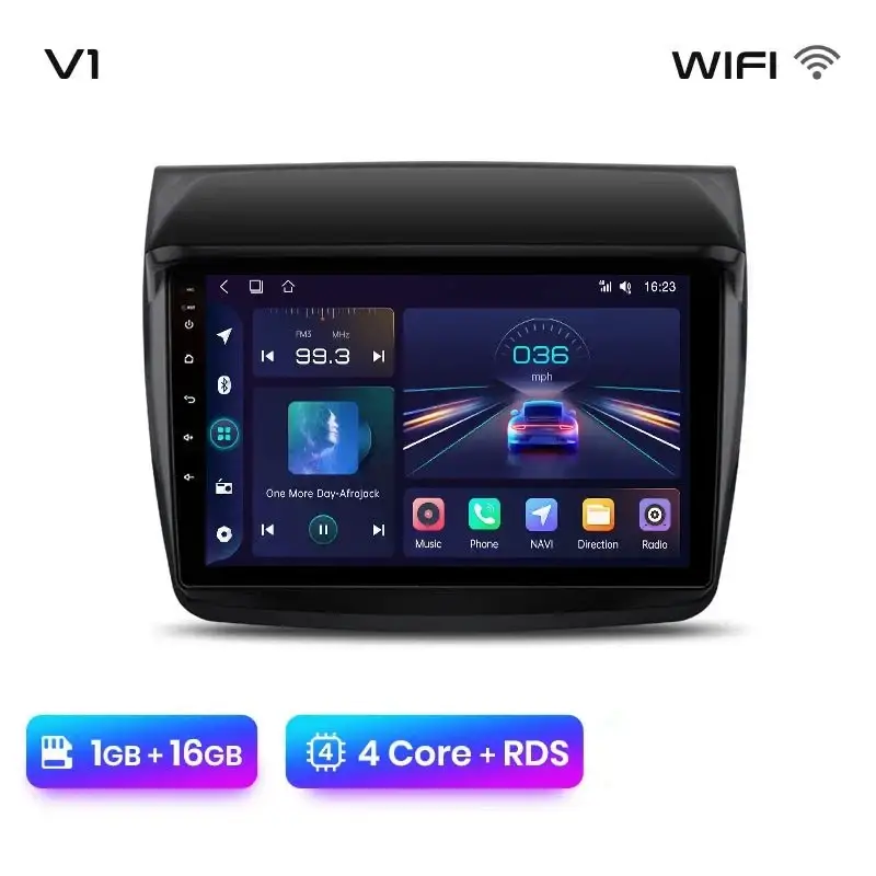 Radio Android do Mitsubishi Pajero Sport II L200 Triton (2008-2016) CarPlay Android Auto 4G WiFi GPS DSP