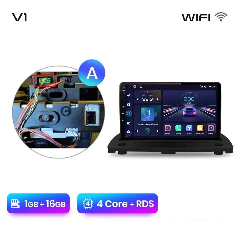 Radio Android do Volvo XC90 (2004-2014) CarPlay Android Auto 4G WiFi GPS DSP