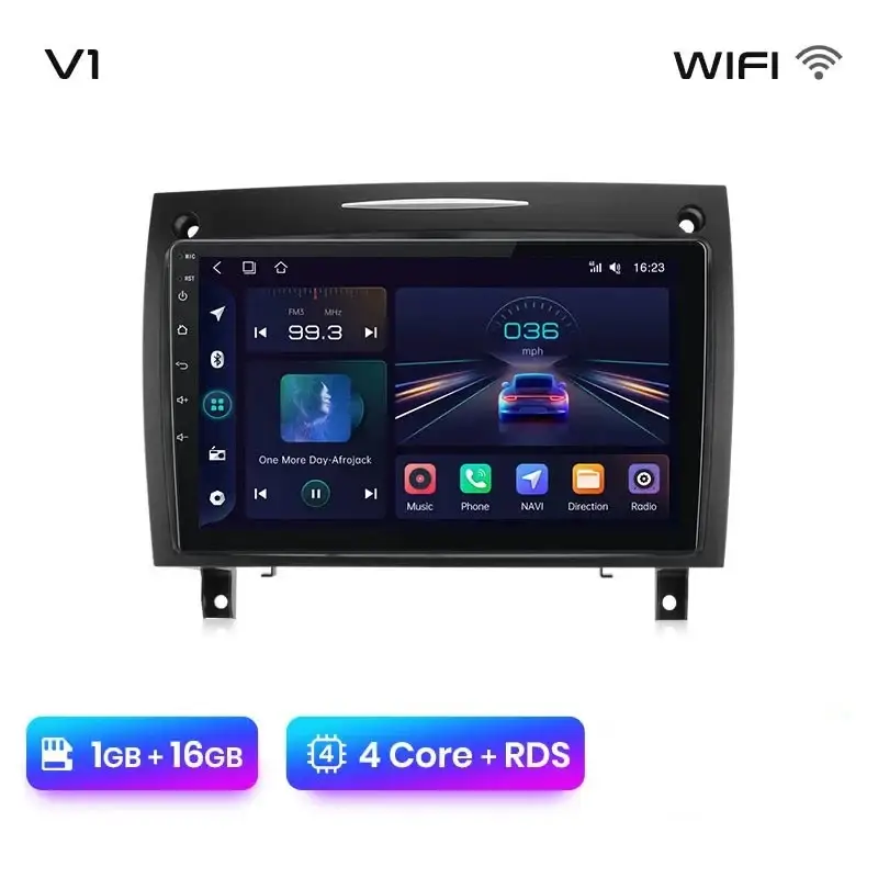 Radio Android do Mercedes-Benz SLK R171 (2004-2011) CarPlay Android Auto 4G WiFi GPS DSP