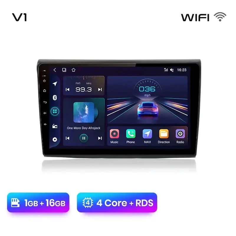 Radio Android do Fiat Bravo (2007-2012) CarPlay Android Auto 4G WiFi GPS DSP