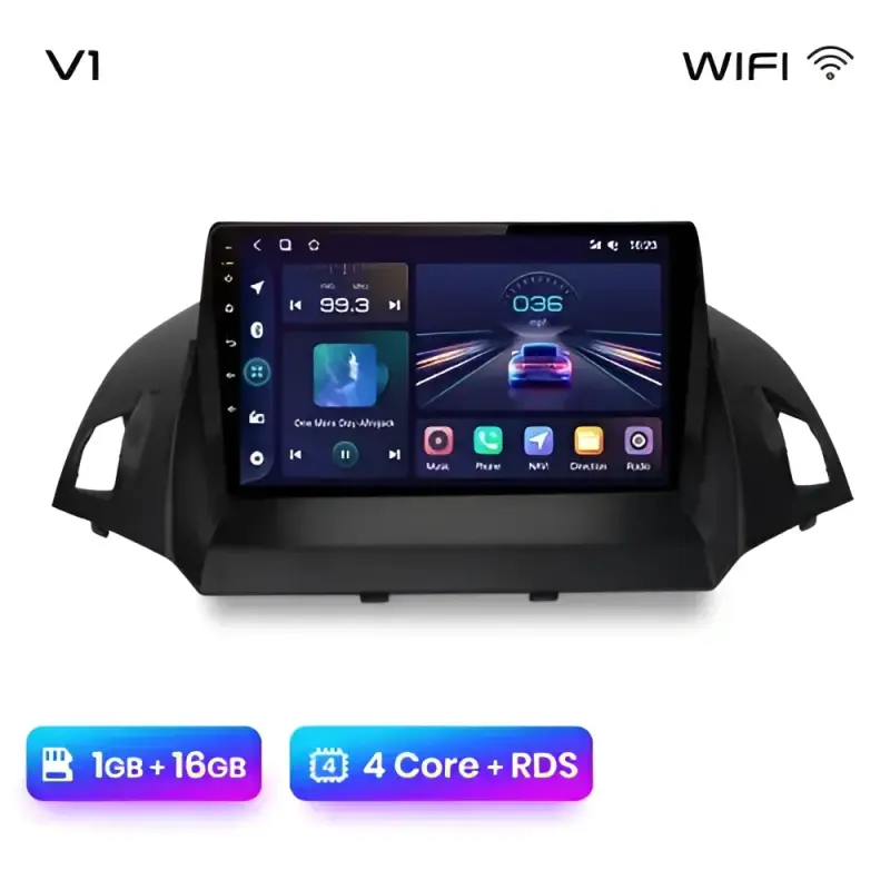 Radio Android do Ford Escape Kuga II C-MAX (2013-2016) CarPlay Android Auto 4G WiFi GPS DSP