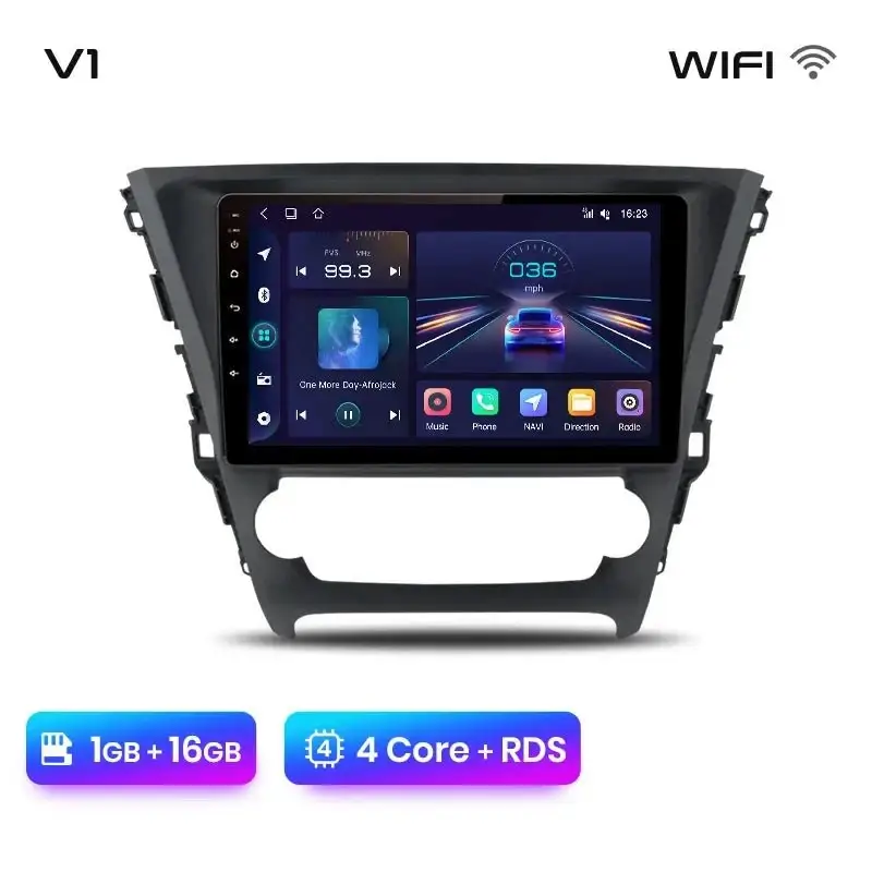 Radio Android do Toyota Avensis (2018-2020) CarPlay Android Auto 4G WiFi GPS DSP