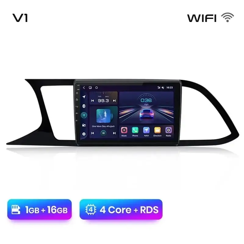 Radio Android do Seat Leon MK3 (2012-2020) CarPlay Android Auto 4G WiFi GPS DSP
