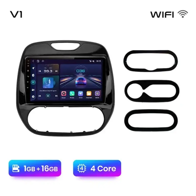 Radio Android do Renault Captur (2016-2019) CarPlay Android Auto 4G WiFi GPS DSP