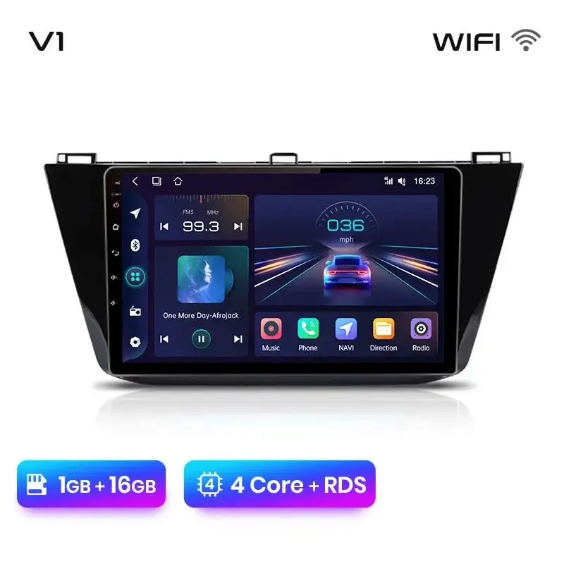 Radio Android do Volkswagen VW Tiguan (2016-2020) CarPlay Android Auto 4G WiFi GPS DSP
