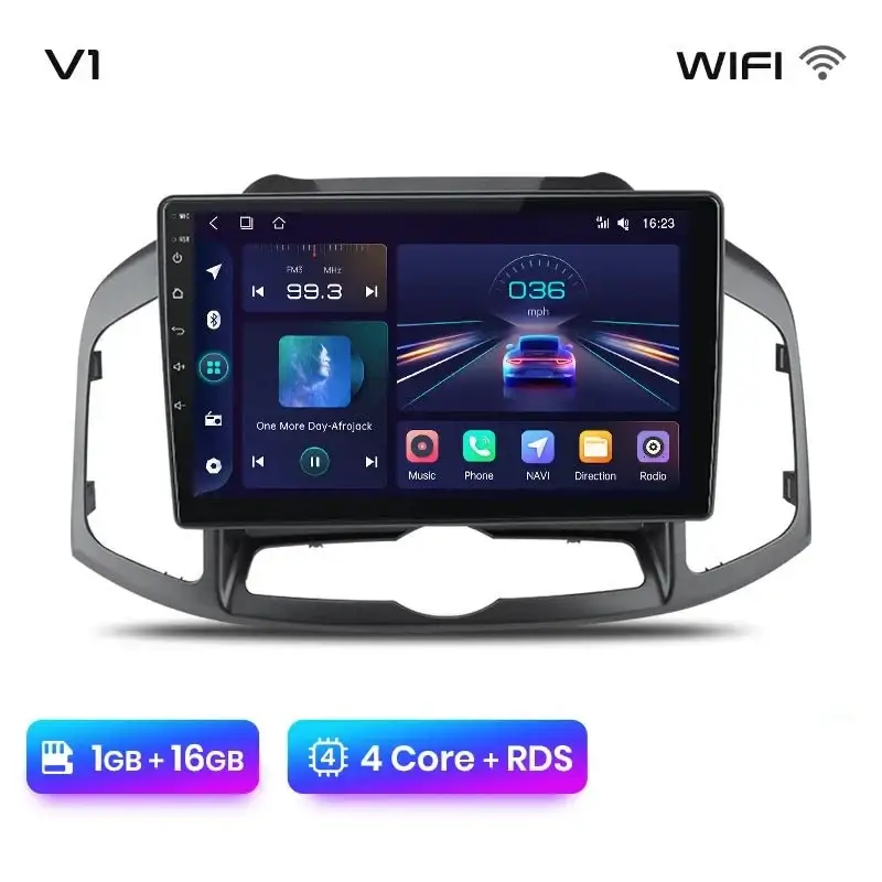 Radio Android do Chevrolet Captiva (2011-2016) CarPlay Android Auto 4G WiFi GPS DSP
