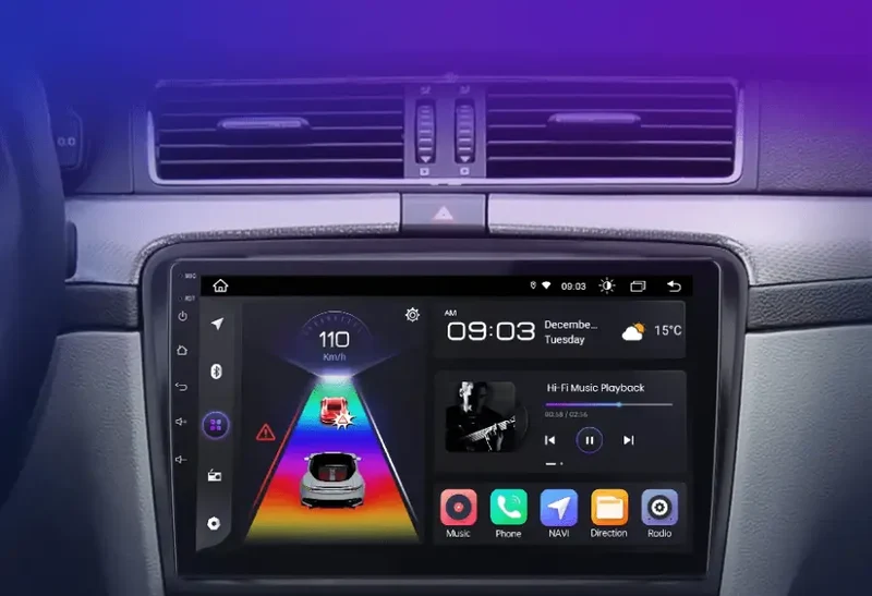 Radio Android do Skoda Superb II (2008-2015) CarPlay Android Auto 4G WiFi GPS DSP