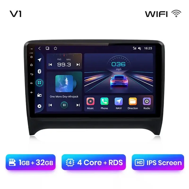 Radio Android do Audi TT MK2 (8J) (2006-2014) CarPlay Android Auto 4G WiFi GPS DSP