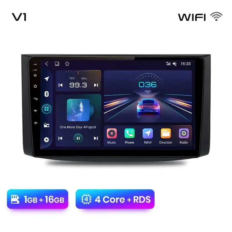 Radio Android do Chevrolet Aveo (2006-2012) CarPlay Android Auto 4G WiFi GPS DSP