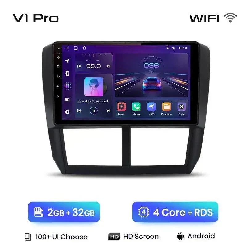 Radio Android do Subaru Forester III Subaru Impreza (2007-2013) CarPlay Android Auto 4G WiFi GPS DSP