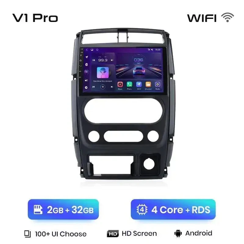 Radio Android do Suzuki Jimny III (2005-2019) CarPlay Android Auto 4G WiFi GPS DSP