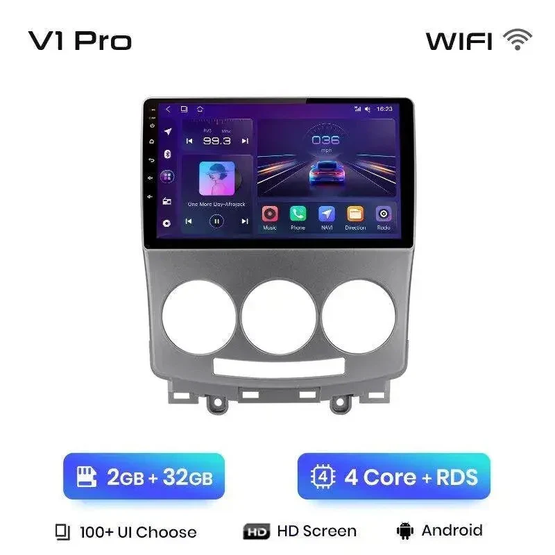 Radio Android do Mazda 5 (2005-2010) CarPlay Android Auto 4G WiFi GPS DSP