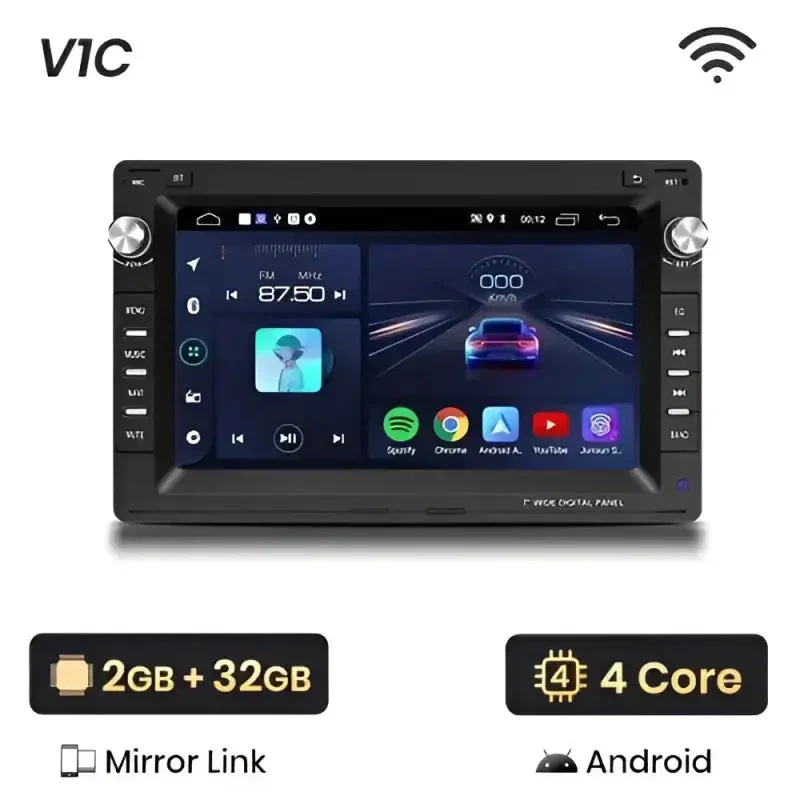 Radio Android do Volkswagen VW Golf 4 Passat Polo Transporter T5 Multivan Jetta CarPlay Android Auto 4G WiFi GPS DSP