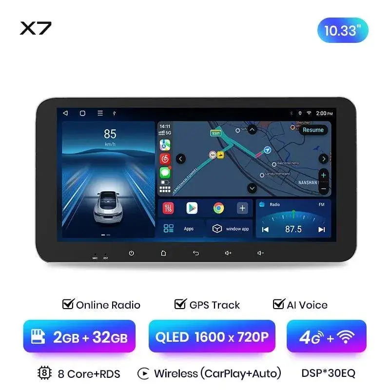 Radio Android do BMW Serii 3 E46 M3 CarPlay Android Auto 4G WiFi GPS DSP