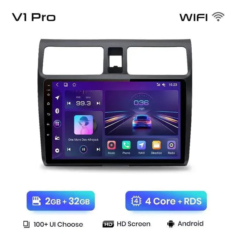 Radio Android do Suzuki Swift (2003-2010) CarPlay Android Auto 4G WiFi GPS DSP