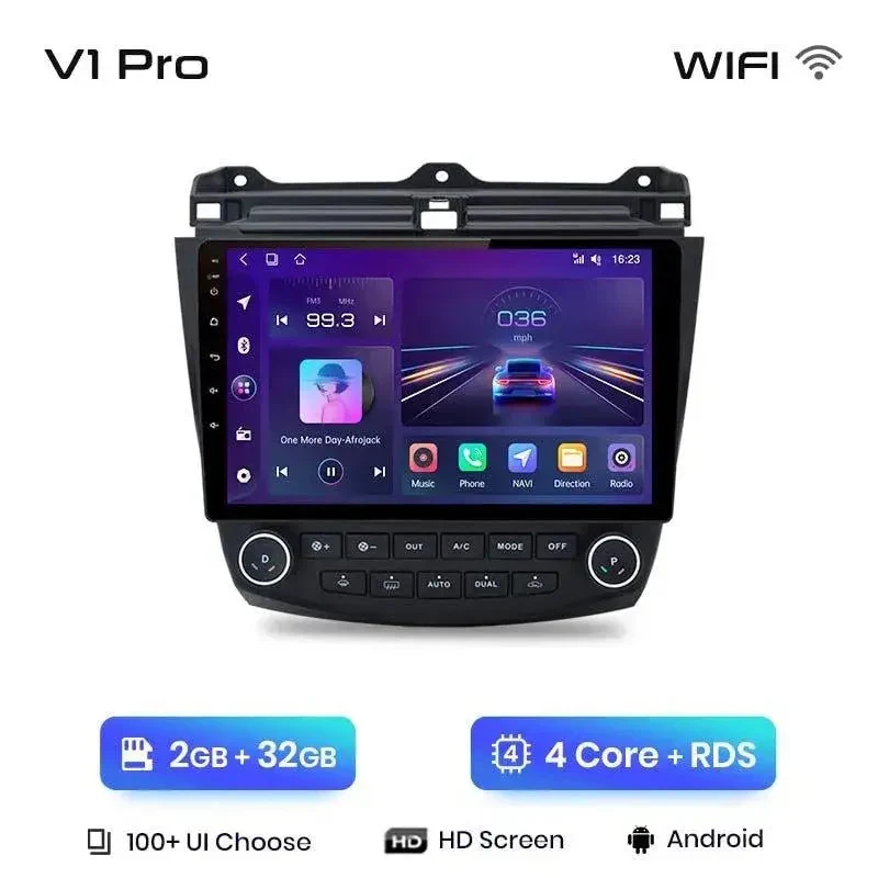Radio Android do Honda Accord VII (2003-2008) CarPlay Android Auto 4G WiFi GPS DSP
