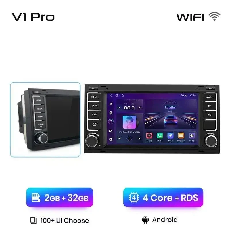 Radio Android do Volkswagen VW Touareg Multivan T5 Transporter T5 (2004-2009) CarPlay Android Auto 4G WiFi GPS DSP