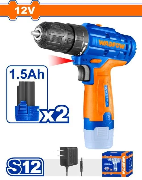 HE/TALADRO WADFOW 12V 3/8 2 BATERIAS*** UWCDS522
