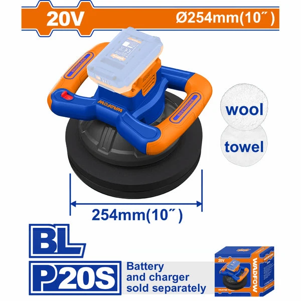 HE/PULIDORA WADFOW BATERIA 20V 10" S/BAT WHL35254