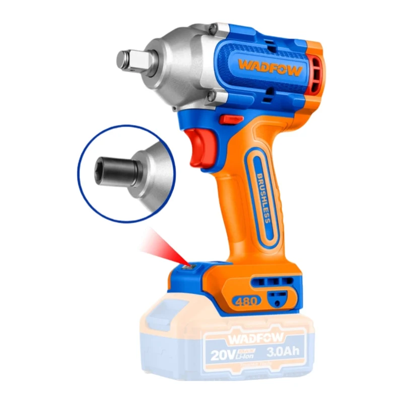HE/PISTOLA IMPACTO 20V WADFOW 1/2 480NM 2 BAT UWCD1B48